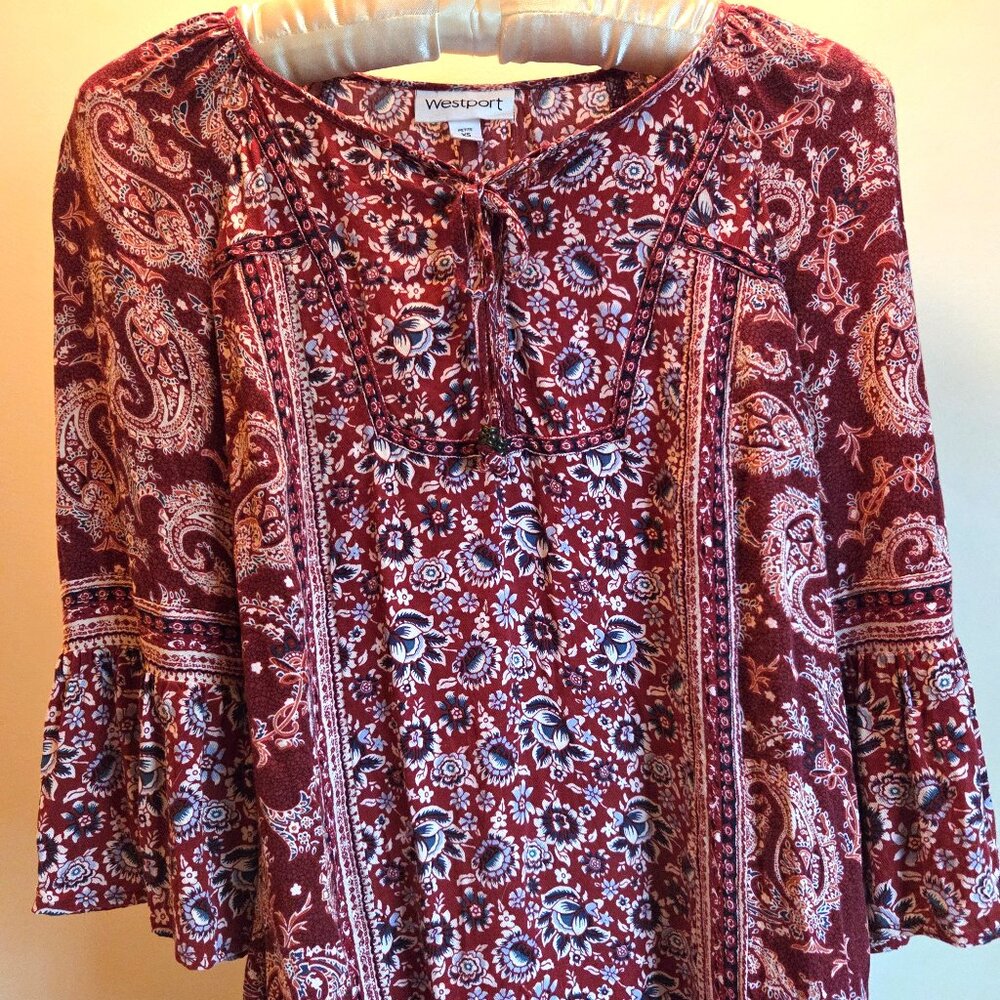 Blouse with Bell Sleeves